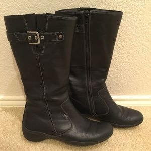 ECCO Black  Moto Boots Waterproof Buckle Gore-Tex